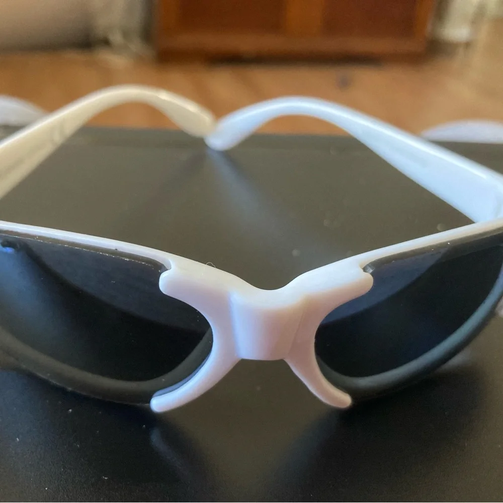Kids White Sports Sunglasses with Black Lenses Sky Eyewear- Electronics Wearable
